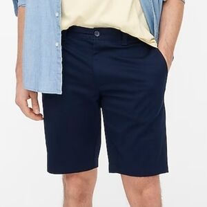 J‎ Crew Factory 11" flex chino short in Navy size 35 NWT L0934